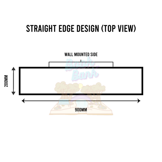 Upside Down Floating Bookshelf | Custom Made | Raw South African Pine Wood