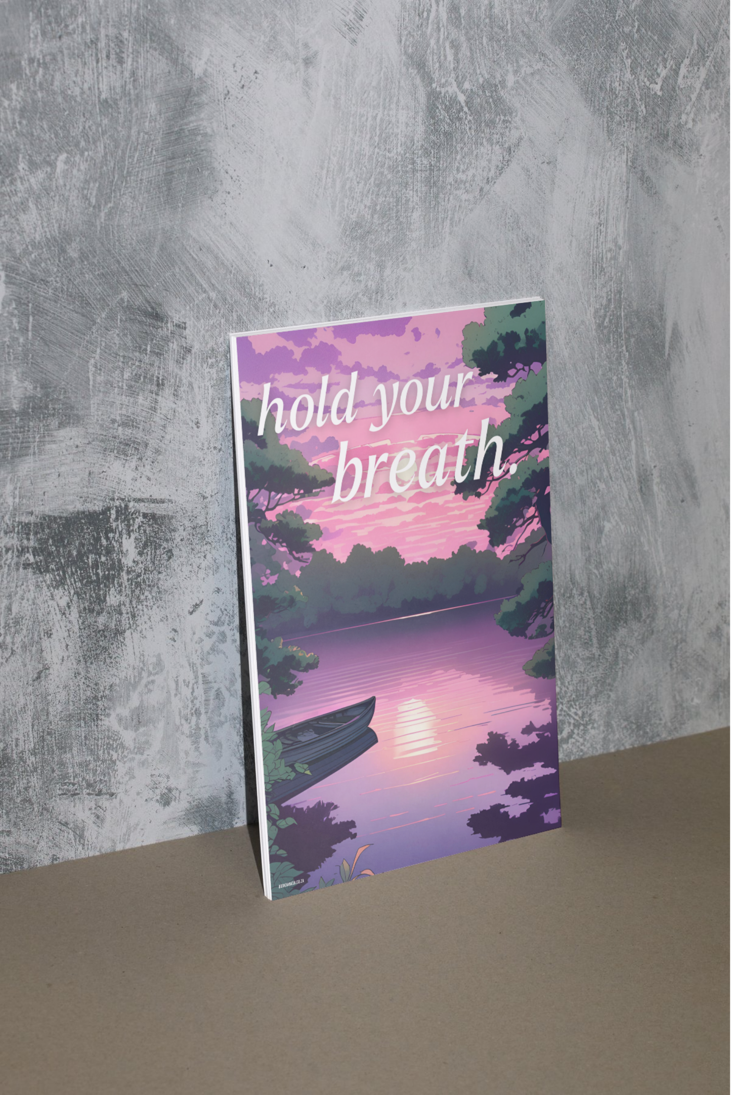 Hold Your Breath | Discreet Bookish Wall Poster | Verity by Colleen Hoover | Wall Decor