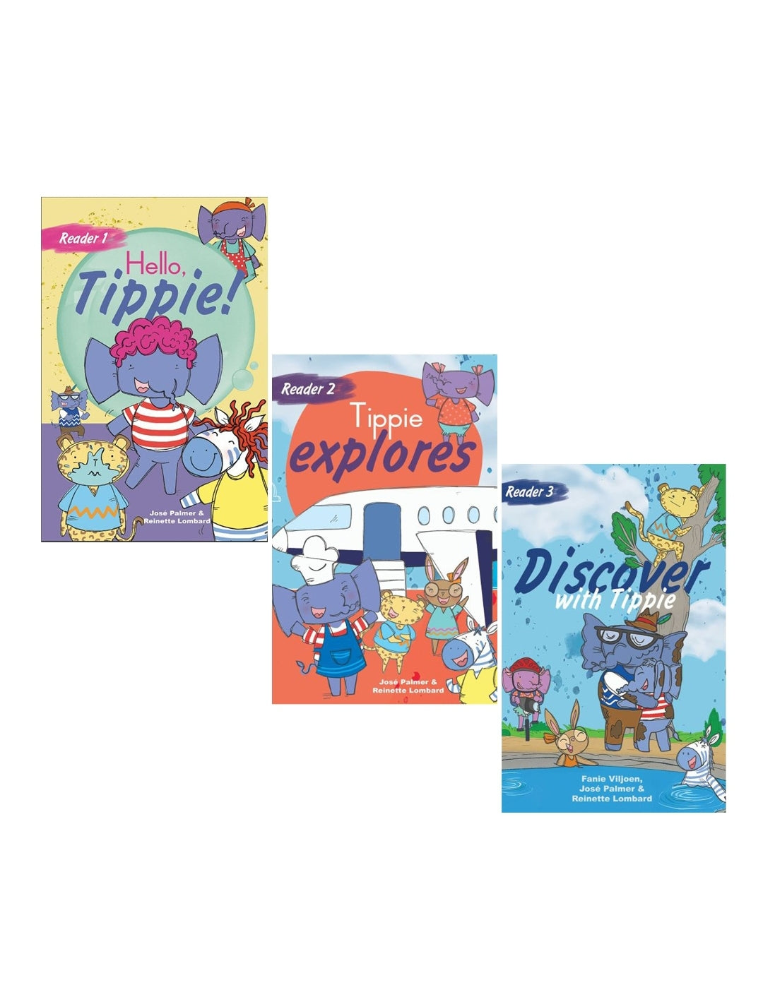 Tippie Reader 1, 2 & 3 Bundle (Afrikaans/English) by José Palmer and Reinette Lombard