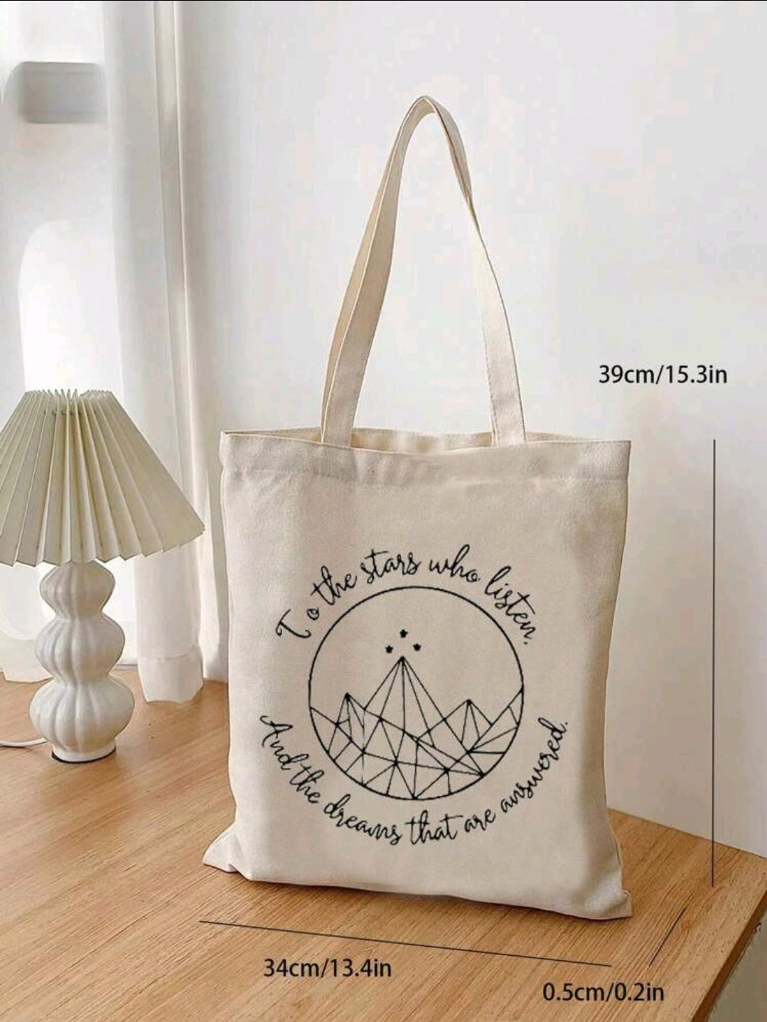 To The Stars Who Listen | A Court of Thorns and Roses by Sarah J Maas Tote Bag