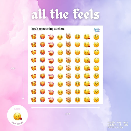 Mini Emoji Sticker Sheets | Combos | Annotation Stickers | Custom Annotating Stickers