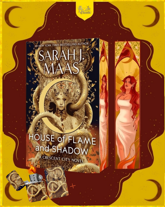 House of Flame and Shadow Exclusive Edition with Digitally Sprayed Edges| Exclusive Crescent City Collectors Bundle with Zippo Style Lighter