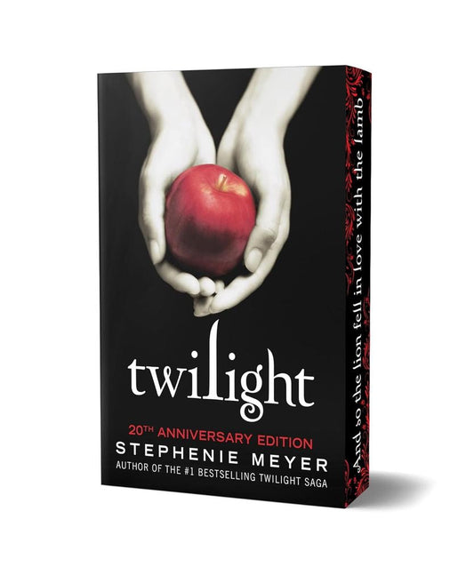 The Twilight Saga 1: Twilight 20th Anniversary Edition (paperback) with Sprayed Edges by Stephenie Meyer + Foiled Transparent Bookmark