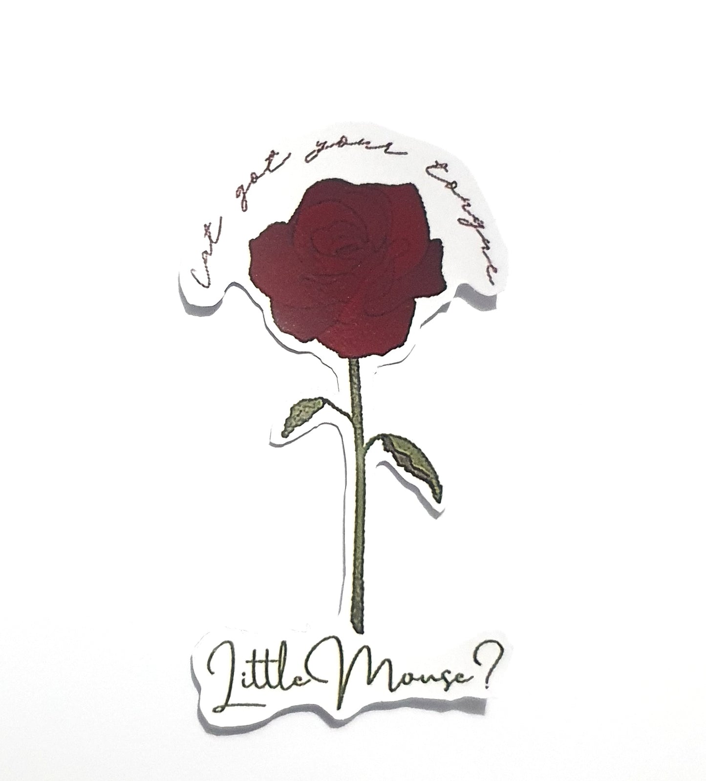 Cat Got Your Tongue, Little Mouse? | Rose | Dark Romance | Haunting Adeline | H.D Carlton Sticker