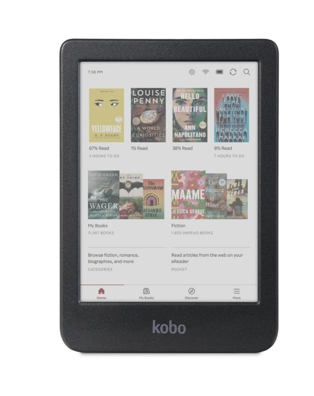 Kobo Clara Colour | eReader | 6β Glare-Free Colour E Ink Display | Dark Mode Option | Waterproof | Audiobooks | 16GB Storage | Black