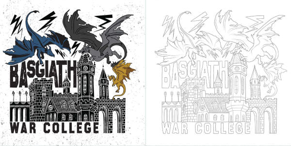 Fourth Wing: The Official Coloring Book by Rebecca Yarros