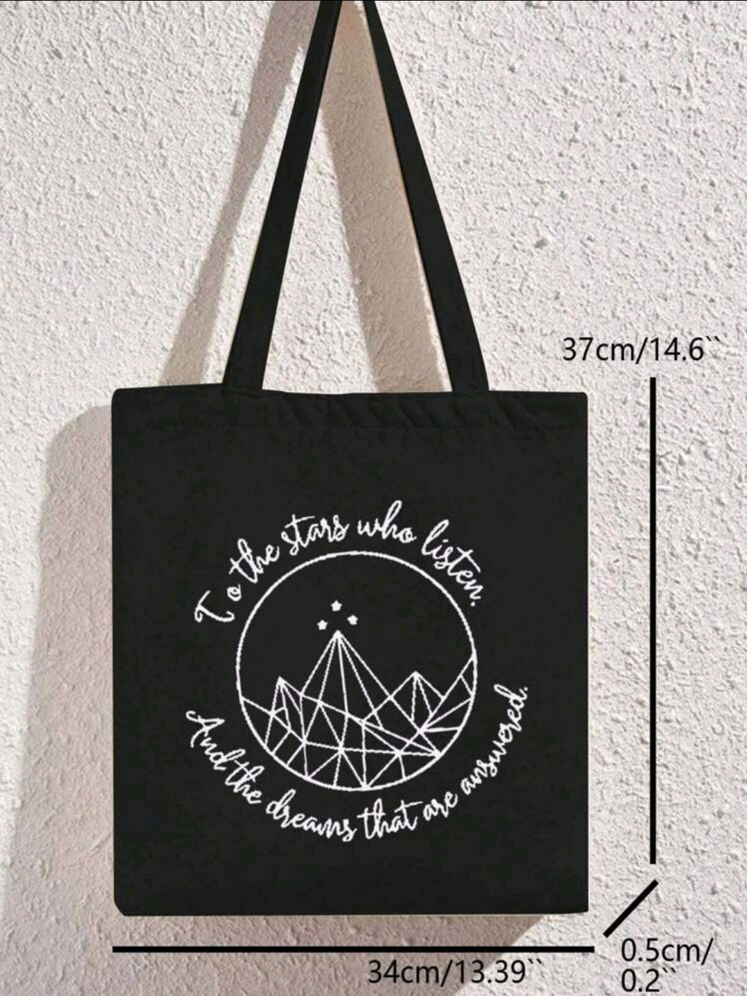 To The Stars Who Listen | A Court of Thorns and Roses by Sarah J Maas Tote Bag