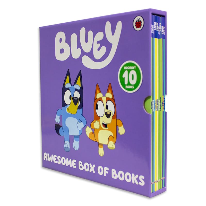 Bluey Awesome Box of Books | 10 Book Set + Gifts