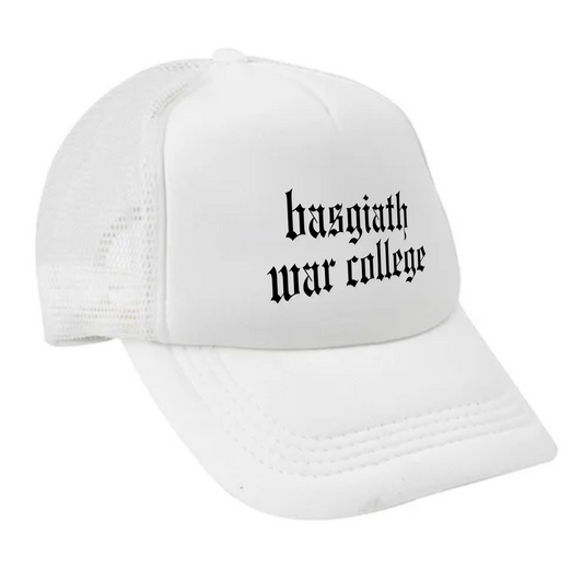 Basgiath War College Bookish Cap | White, Violet, Brown & Black Baseball Cap | Subtle Bookish Hat | Fourth Wing (The Empyrean) by Rebecca Yarros Cap