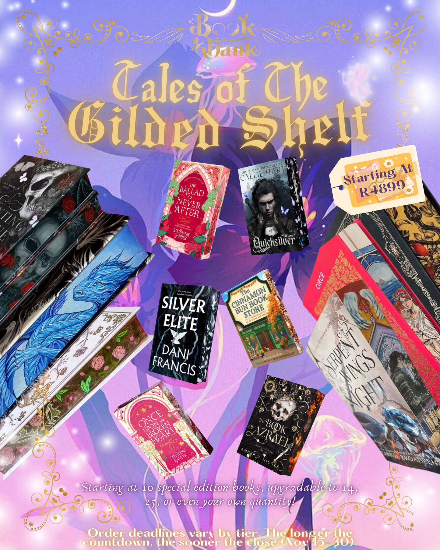 Tales of the Gilded Shelf Special Edition Book Advent Calendar | Luxury Book Collector Mystery Box | Blind Date with a Book