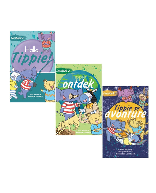 Tippie Reader 1, 2 & 3 Bundle (Afrikaans/English) by José Palmer and Reinette Lombard