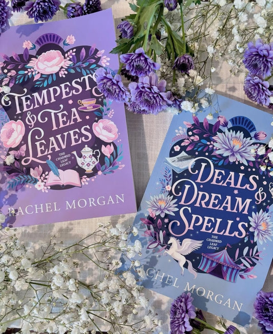 The Charmed Leaf Legacy 2 Book Paperback Bundle by Rachel Morgan | Tempests and Tea Leaves | Deals & Dream Spells