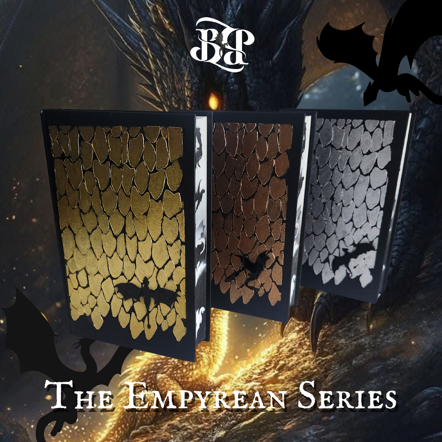 The Empyrean Series by Rebecca Yarros | Fourth Wing | Iron Flame | Onyx Storm | Hardback Exclusive Special Editions | Sprayed & Stenciled Edges