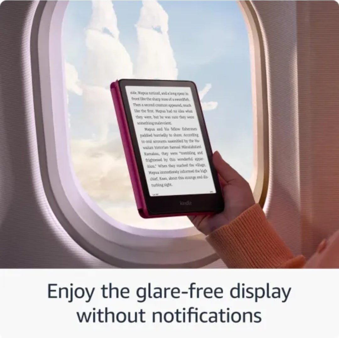 Amazon 2024 Paperwhite 12th Generation Kindle 16GB without Ads (Black) with ×3 custom Kindle inserts