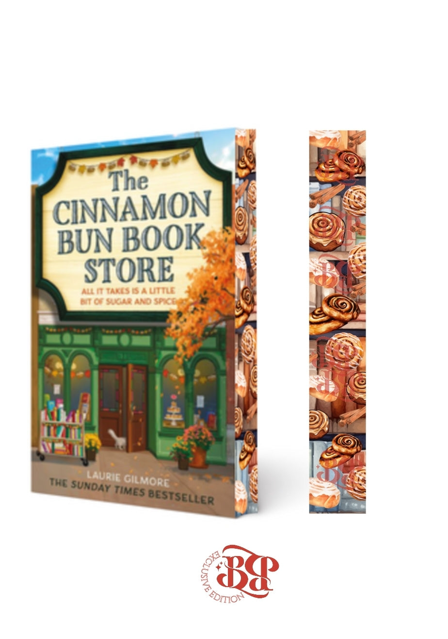 The Cinnamon Bun Book Store by Laurie Gilmore Exclusive Edition with Painted Edges