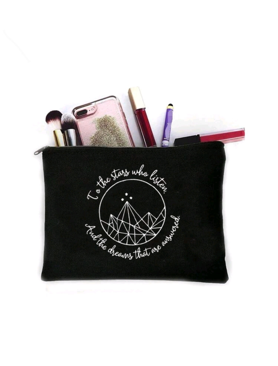 To The Stars Who Listen | A Court of Thorns and Roses by Sarah J Maas Pencil/ Makeup Bag