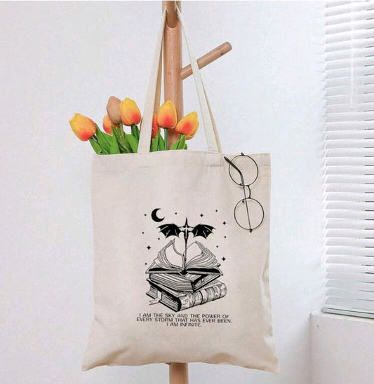 I Am Infinite | Fourth Wing by Rebecca Yarros Tote Bag