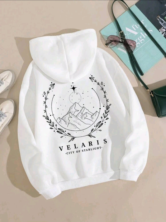 Velaris | A Court of Thorns and Roses by Sarah J Maas Hoodie (white)