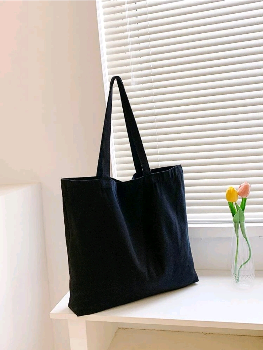 Plain Tote Bag (black)