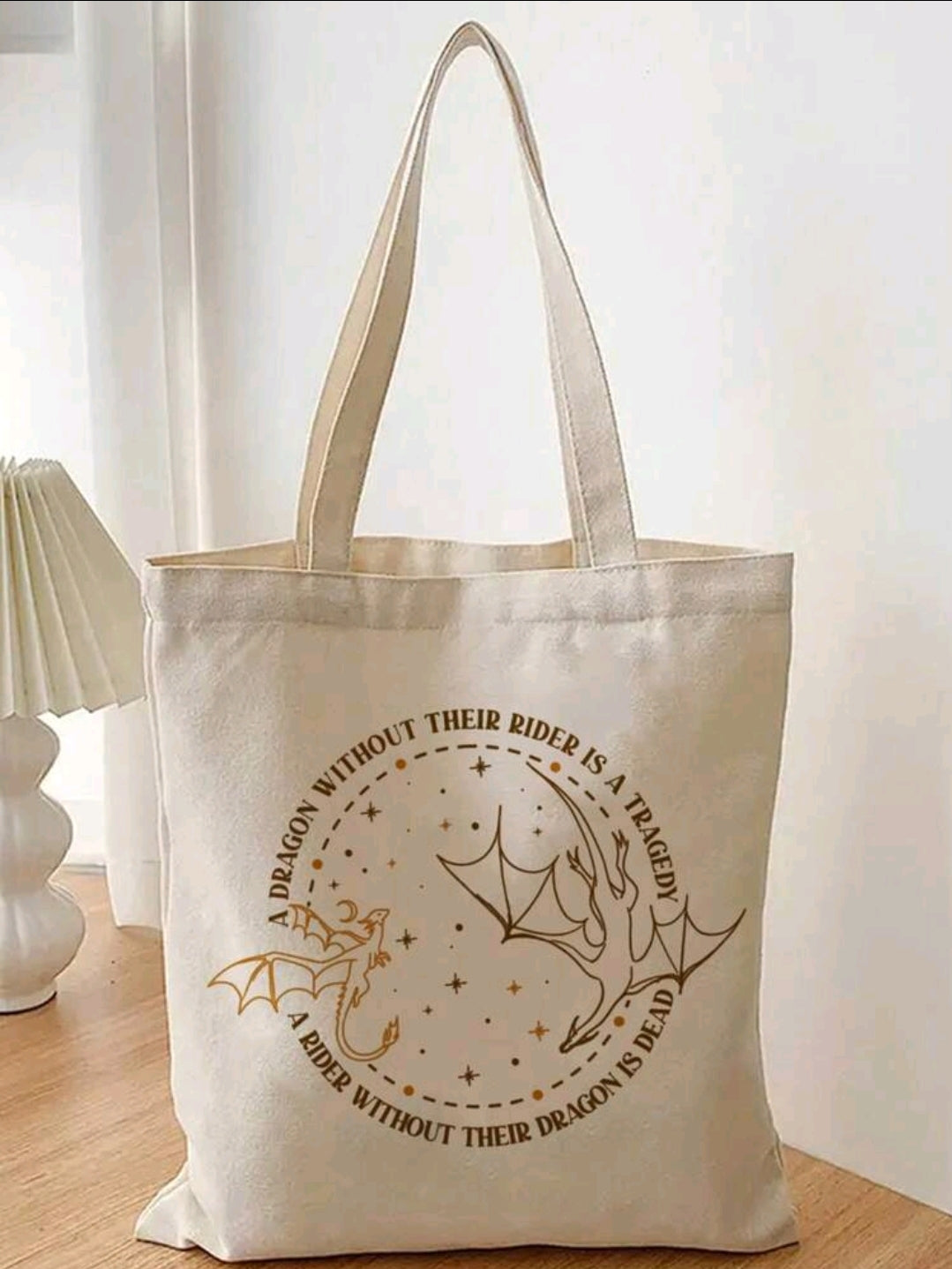 A Dragon Without Their Rider is a Tragedy | Fourth Wing by Rebecca Yarros Tote Bag