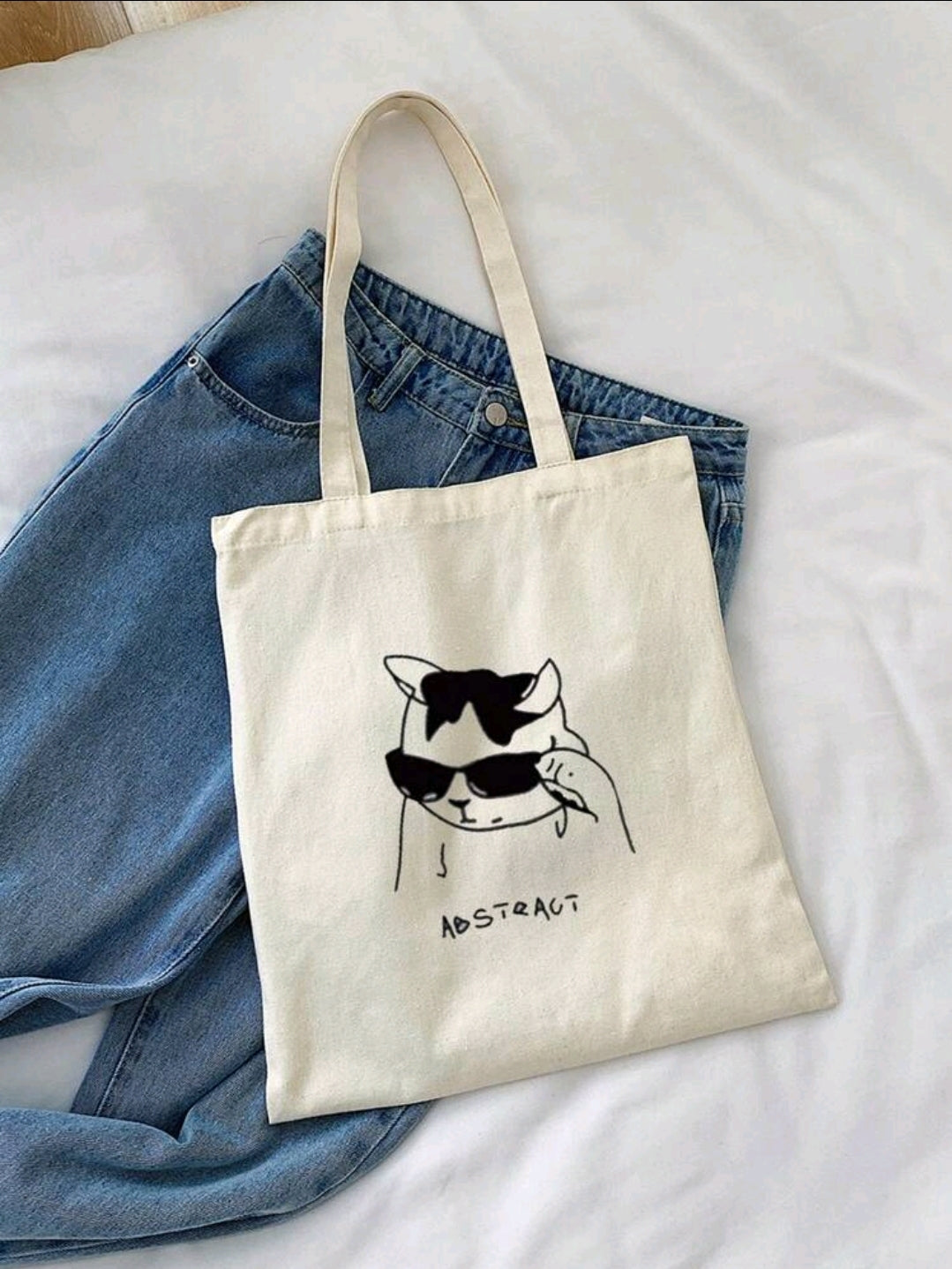 Abstract Cat Tote Bag