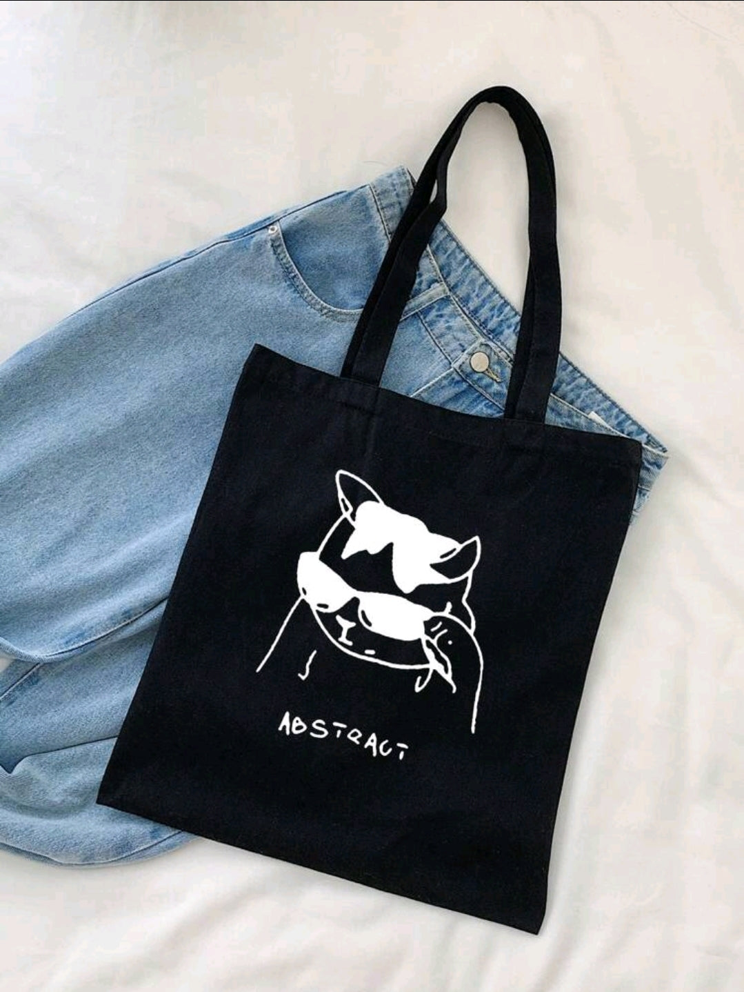 Abstract Cat Tote Bag