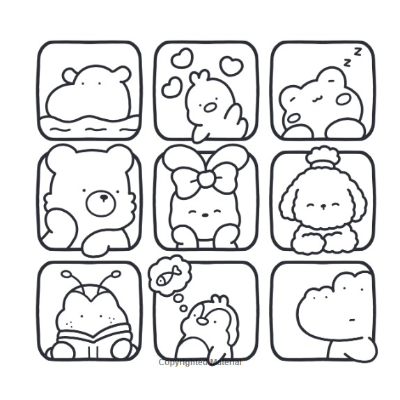 Cozy Friends: Cute & Comfy Colouring Book | Coco Wyo