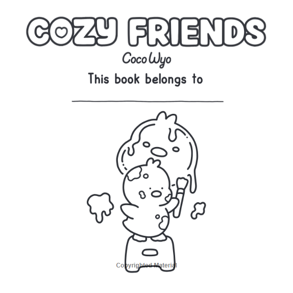 Cozy Friends: Cute & Comfy Colouring Book | Coco Wyo