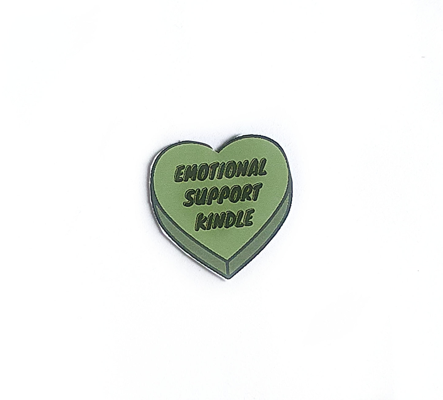 Emotional Support Kindle | Candy Heart Bookish Sticker