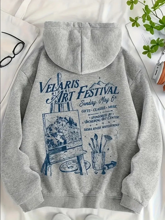 Velaris Art Festival Graphic Hoodie | Sarah J Maas | A Court of Thorns and Roses Apparel