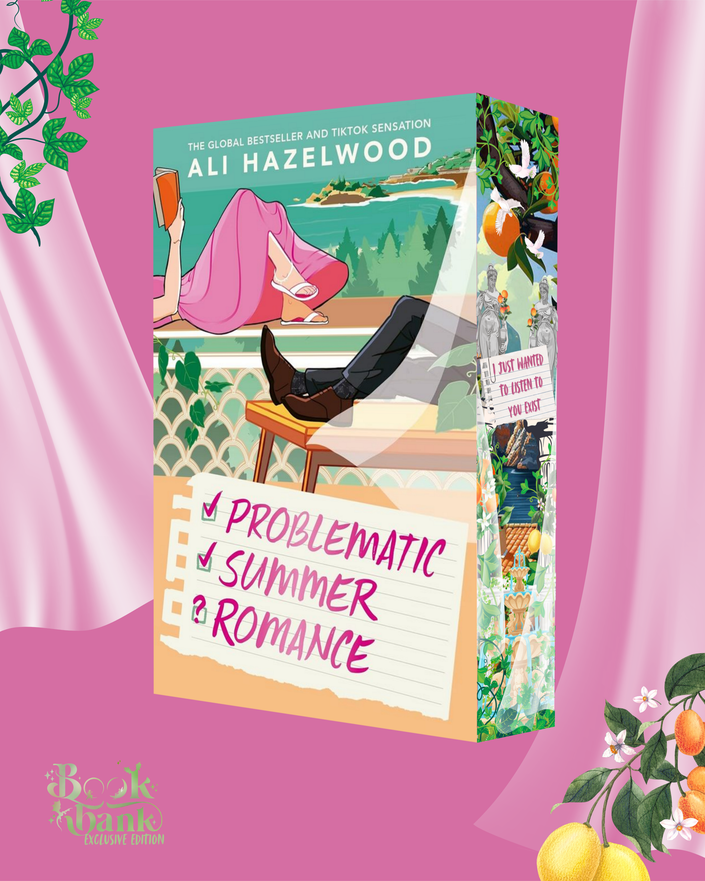 Problematic Summer Romance by Ali hazelwood Book Bank Exclusive Edition with Sprayed Edges