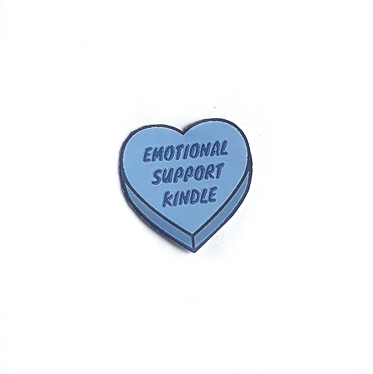 Emotional Support Kindle | Candy Heart Bookish Sticker