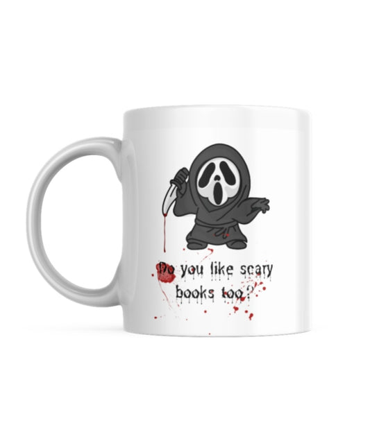 Do You Like Scary Books Too? | Horror Bookish Mug