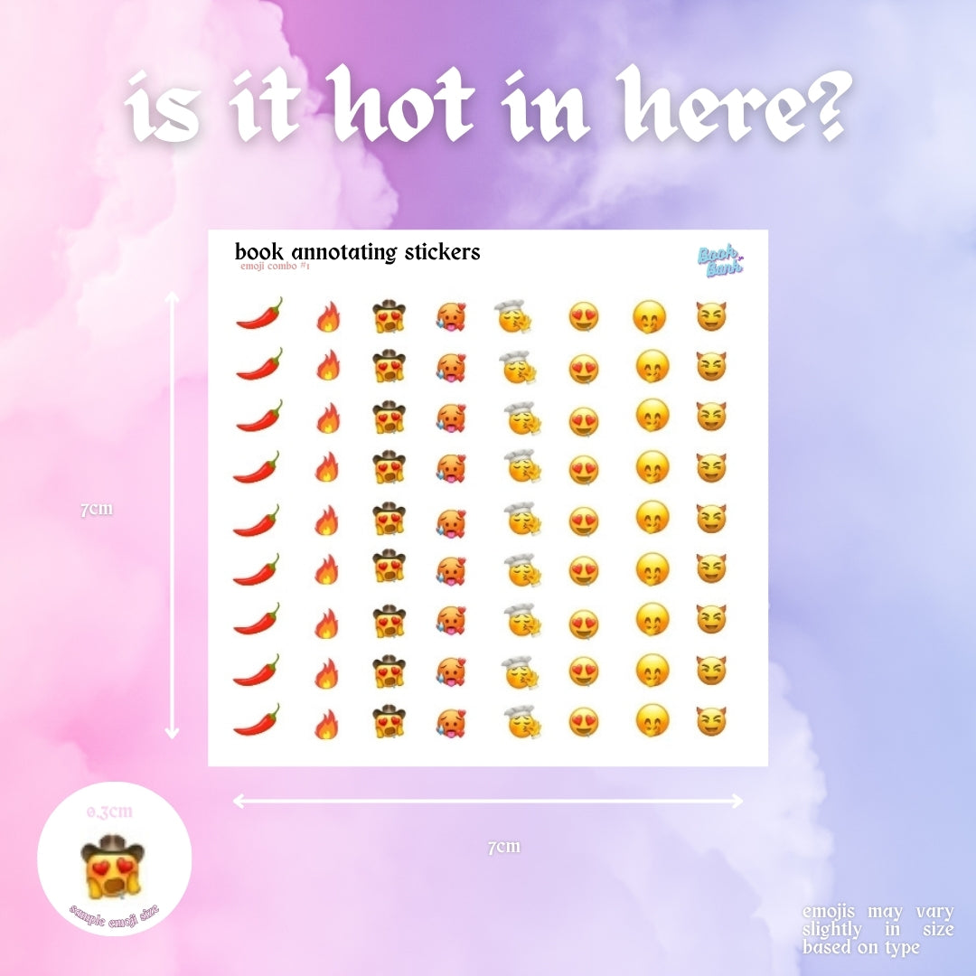 Mini Emoji Sticker Sheets | Combos | Annotation Stickers | Custom Anno ...