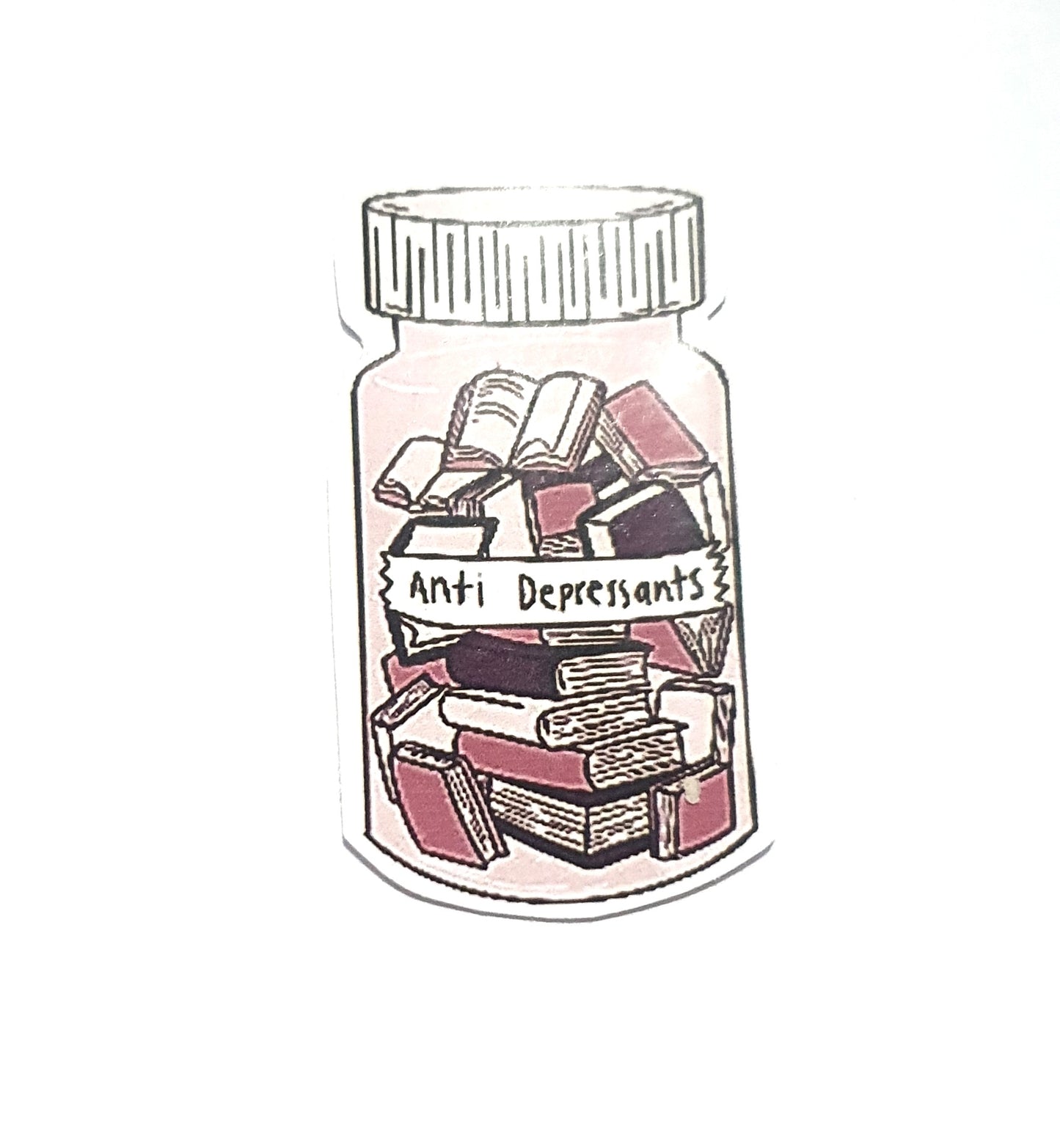 Anti Depressants | Pill Bottle | Pink Sticker