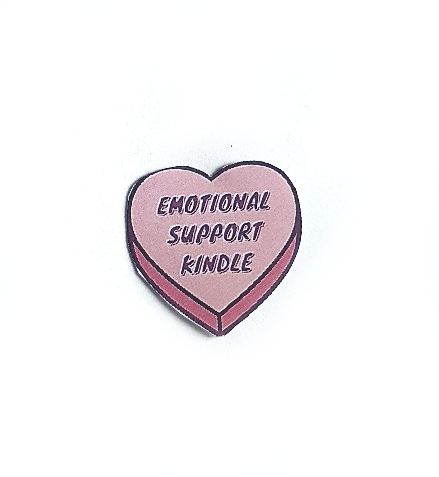 Emotional Support Kindle | Candy Heart Bookish Sticker