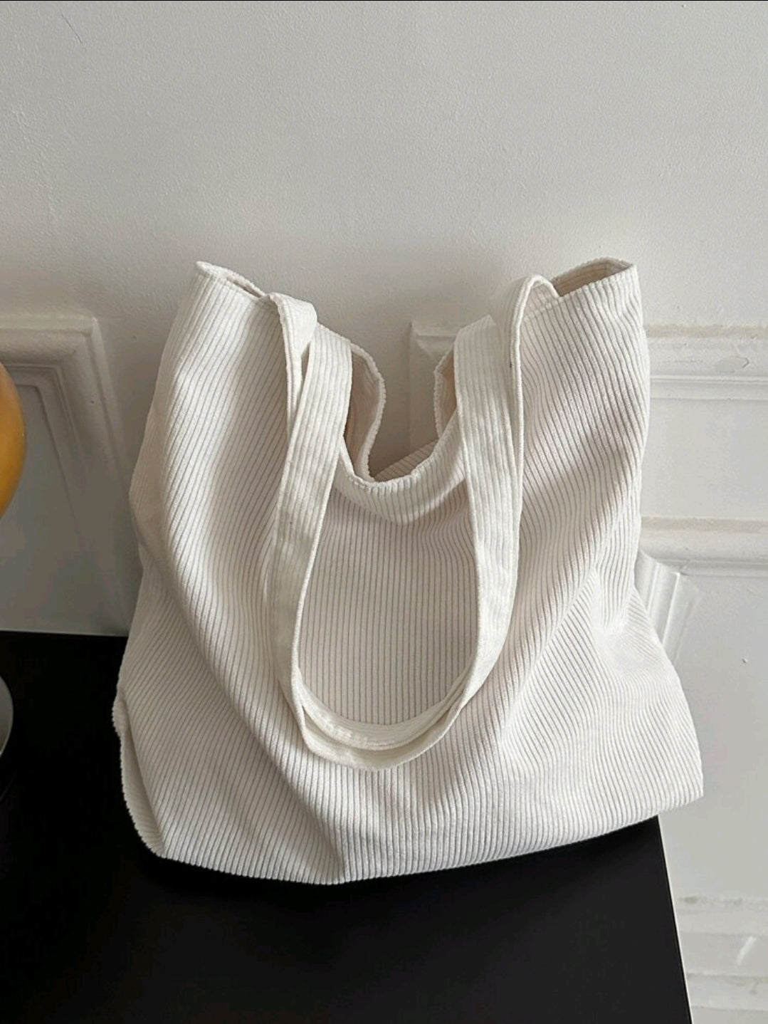 Ribbed Tote Bag