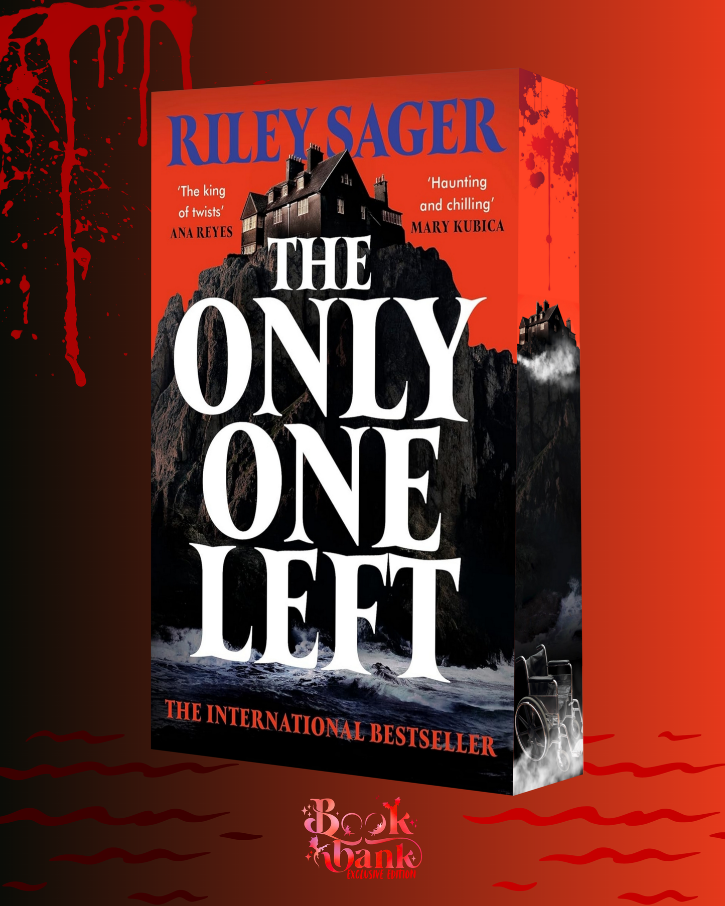 The Only One Left by Riley Sager with Sprayed Edges Exclusive to Book Bank