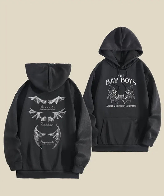 The Bat Boys Graphic Hoodie | Rhysand | Azriel | Cassian | A Court of Thorns and Roses Apparel by Sarah J Maas