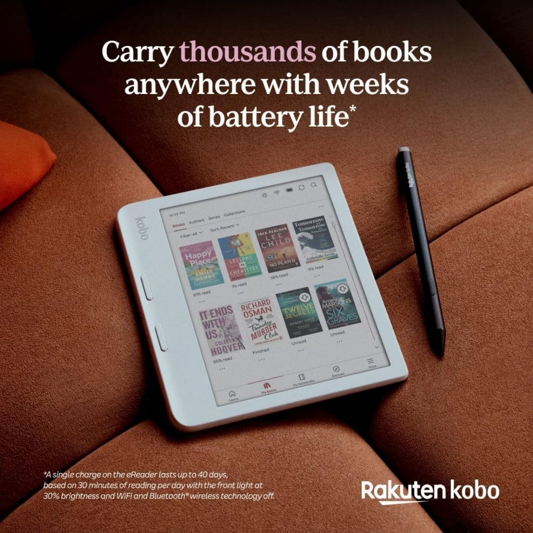 Kobo Libra Colour | eReader | 7” Glare-Free Colour E Ink Kaleido™ 3 Display | Dark Mode Option | Audiobooks | Waterproof