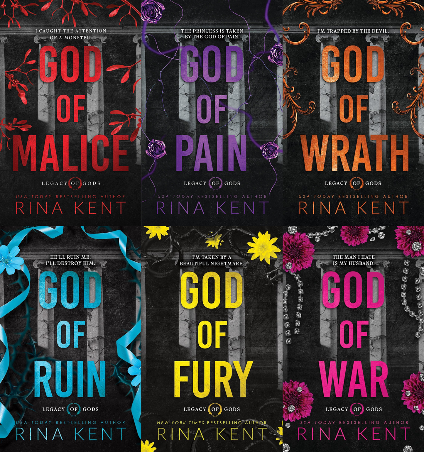 Legacy of God's by Rina Kent (6 Book Bundle)
