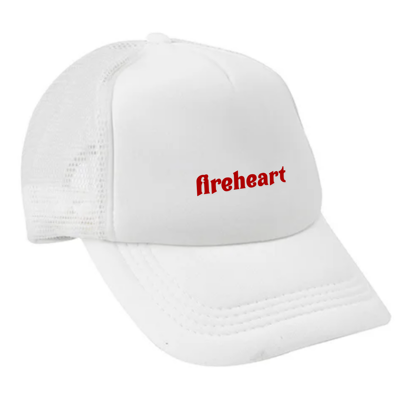 Fireheart Bookish Cap | White & Red Baseball Cap | Subtle Bookish Hat | Throne of Glass by Sarah J Maas Cap