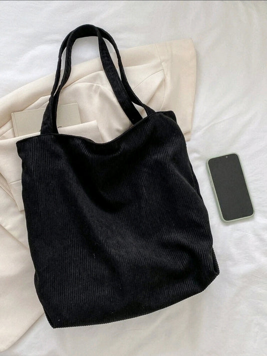 Ribbed Tote Bag