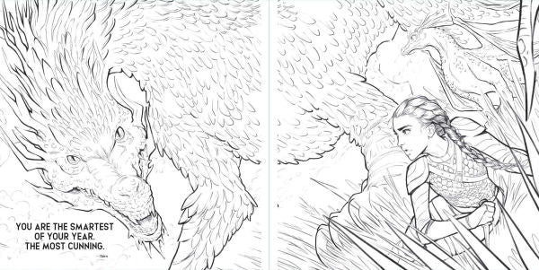 Fourth Wing: The Official Coloring Book by Rebecca Yarros