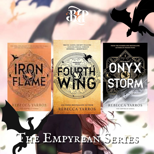 The Empyrean Series Paperback Bundle | Fourth Wing, Iron Flame & Onyx Storm Set with Sprayed Edges