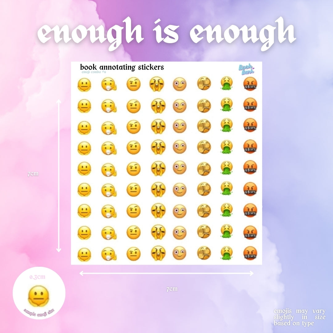 Mini Emoji Sticker Sheets | Combos | Annotation Stickers | Custom Anno ...