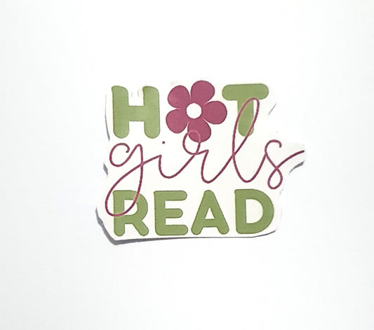 Hot Girls Read | Flower | Sticker