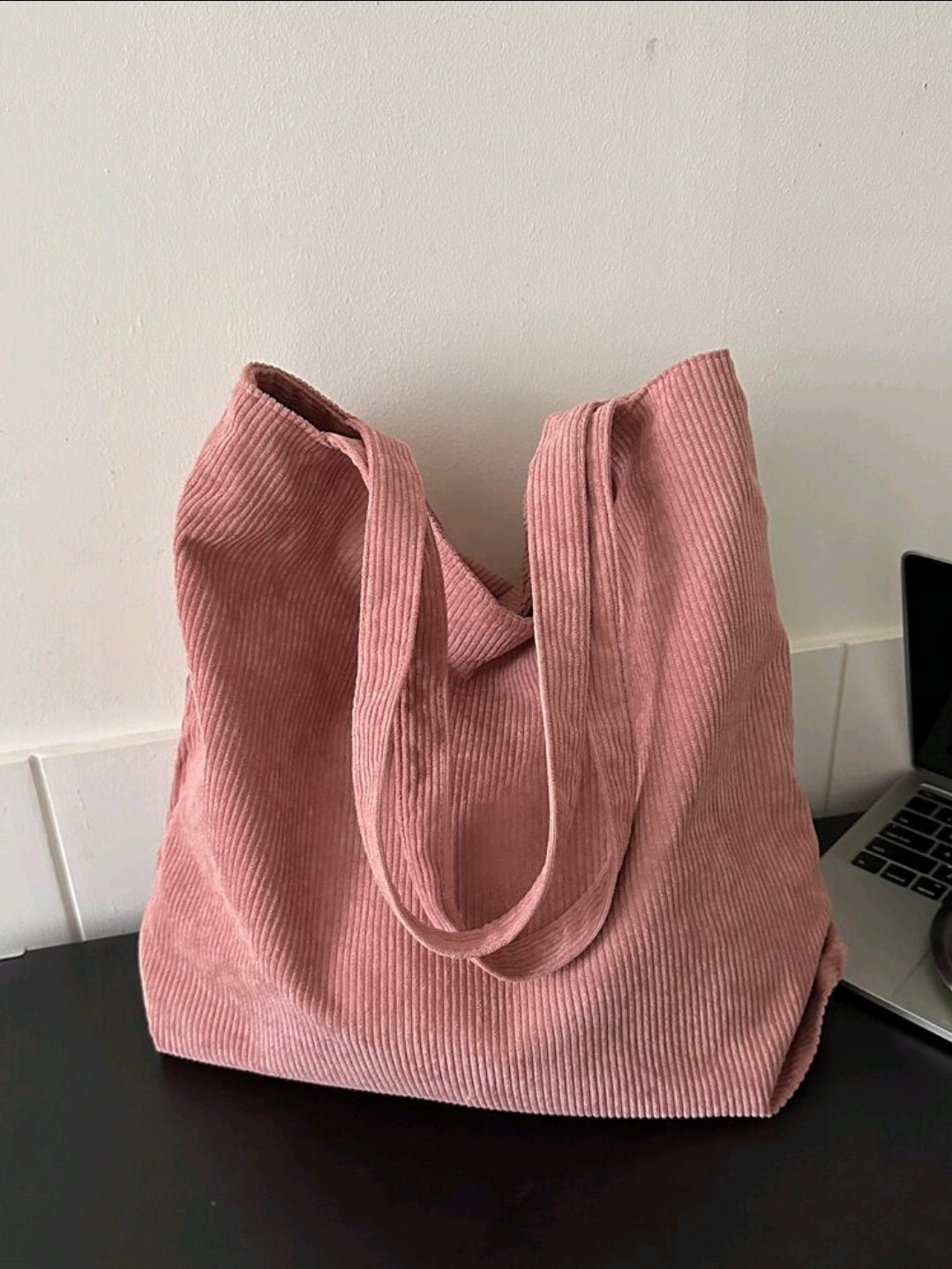 Ribbed Tote Bag