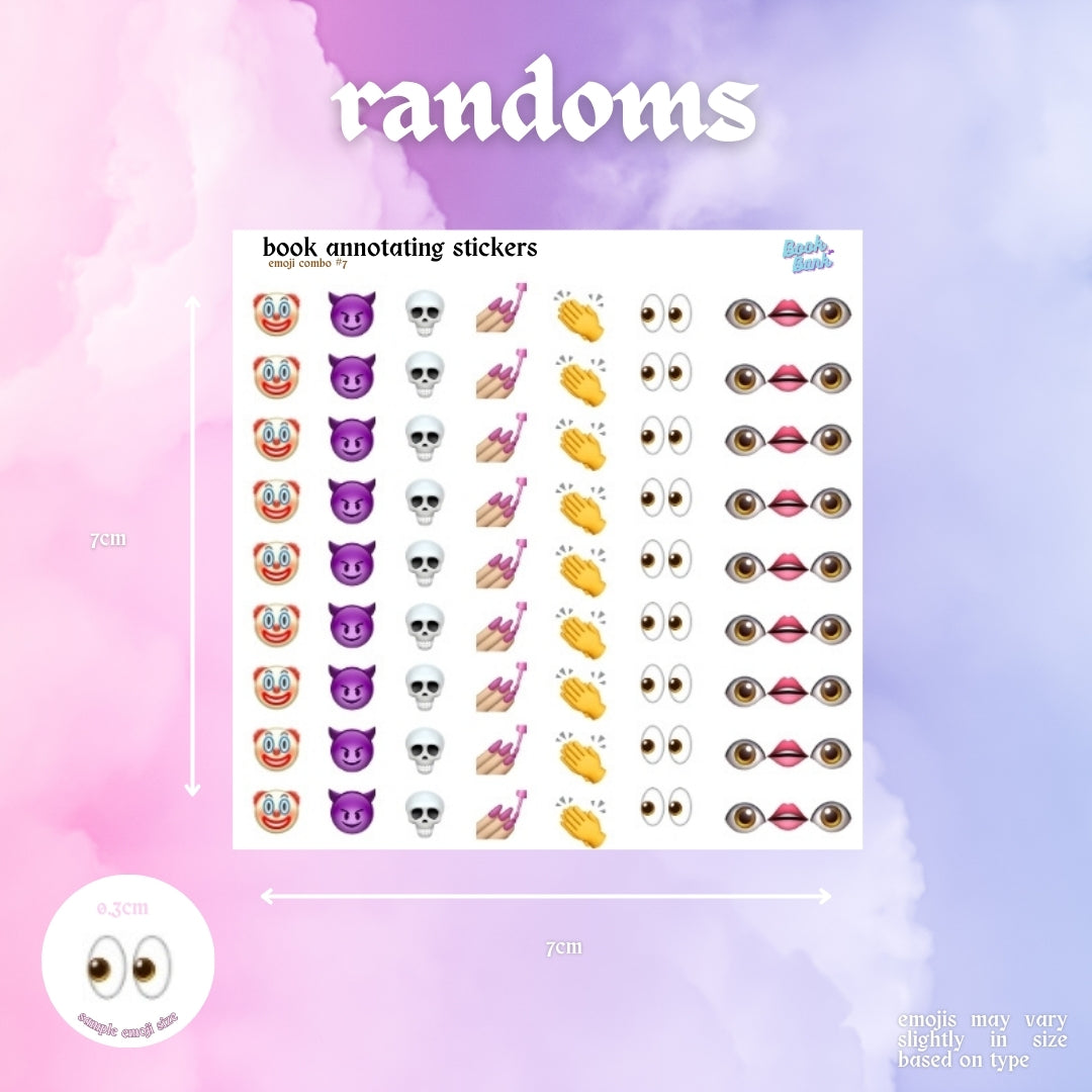 Mini Emoji Sticker Sheets | Combos