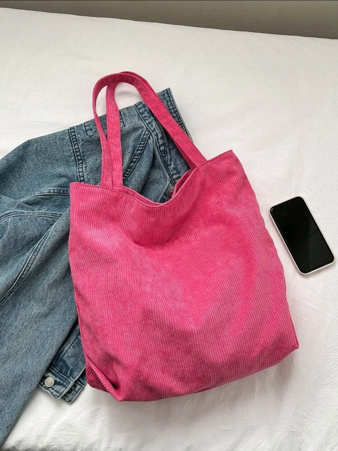 Ribbed Tote Bag